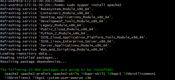 Step 2 - Installing LAMP in Suse