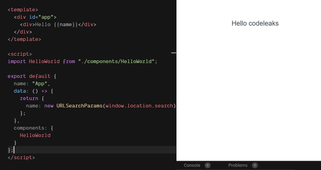 Finding URL Parameters with Vue JS
