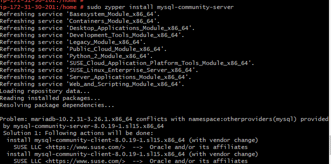Step 3: MySql Installation