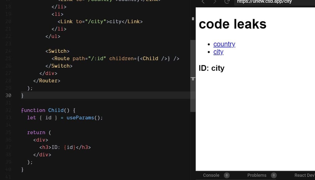 Client Side: How to find URL Parameters in React