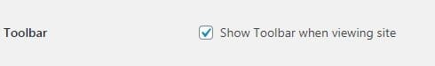 WORDPRESS ADMIN BAR NOT SHOWING