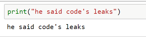 single and double quotes