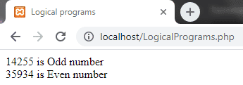Even or Odd number