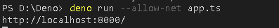--allow-net flag