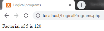 Factorial logical program