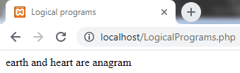 Anagram Logical program