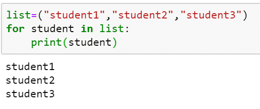 while loop code of repetition flow.