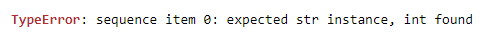 type error in join method