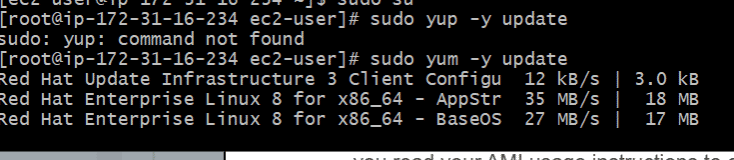 yum install node js