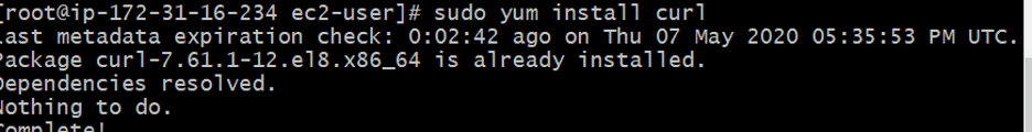 install curl in centos redhat