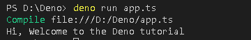 output in dino