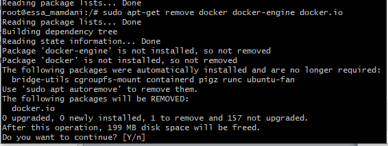 remove docker engine