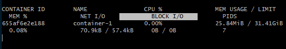 docker stat