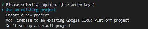 Use an existing project