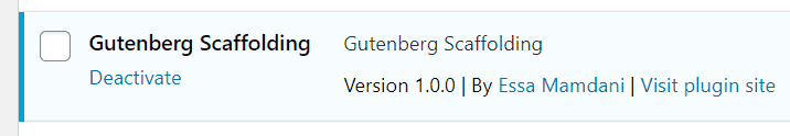 getenberg scaffolding