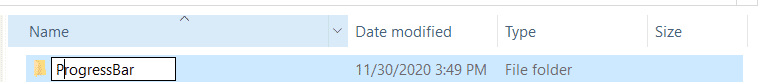 folder creation